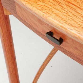 The Dancer hall table in she oak, wenge and ebony