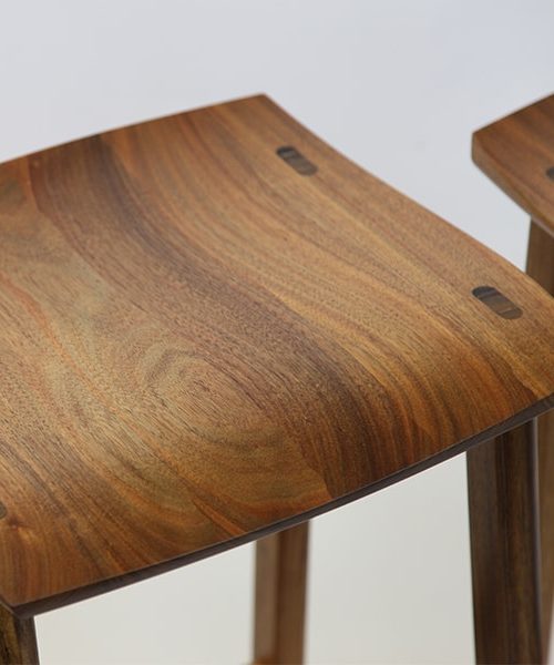 Wave Bar Stool in Blackwood