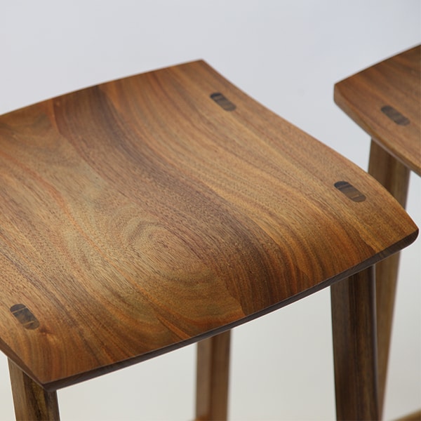 Wave Bar Stool in Blackwood