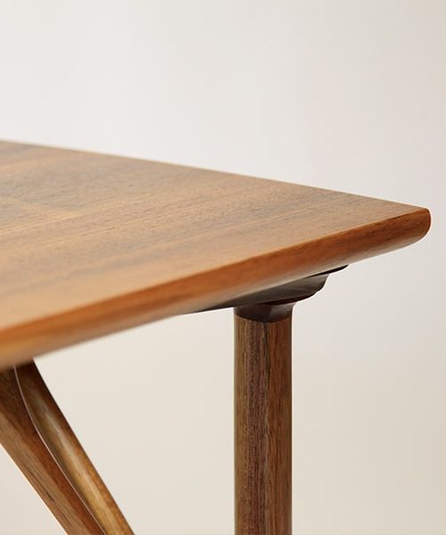 Detail of a Rectangular Confluence Coffee Table in blackwood