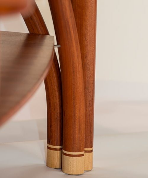 Confluence Coffee Table in red gum and rock maple