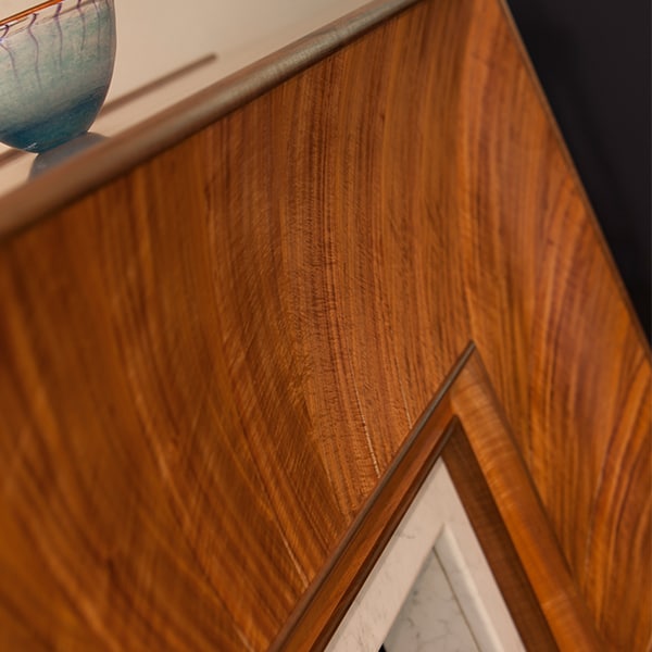 Fireplace in highly figured Otways blackwood