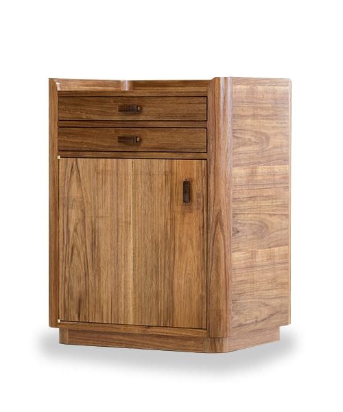 Gundaroo bedside table in blackwood and gidgee