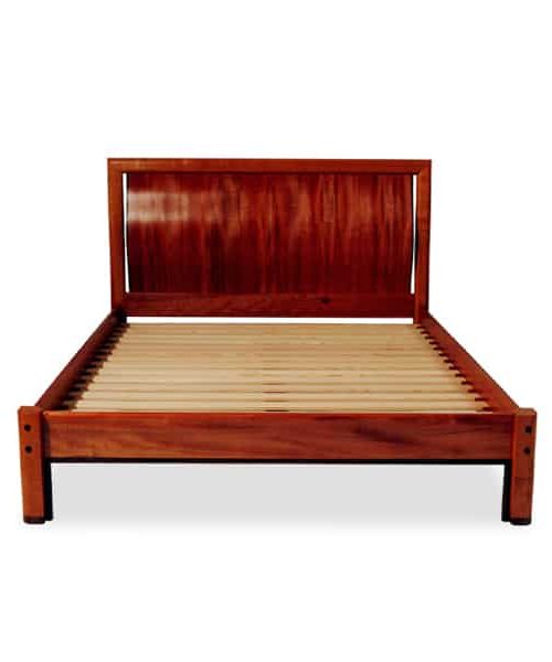Manuka bed in myrtle with wenge detailing