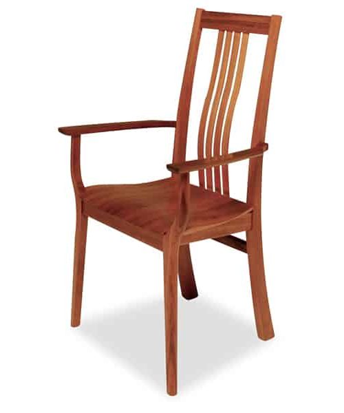 Seren highback carver in solid timber