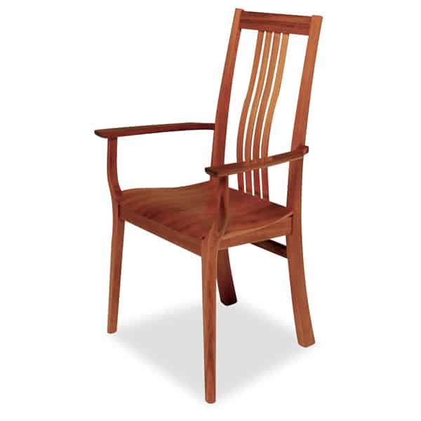 Seren highback carver in solid timber