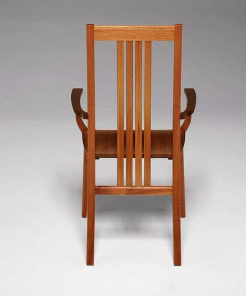 Seren Highback Carver in solid blackwood