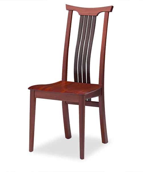 Seren Yoke Dining Chair in jarrah and wenge