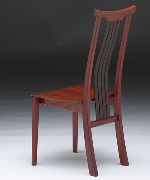 Seren Yoke Dining Chair in jarrah and wenge