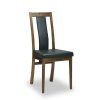 Seren Fully Upholstered Highback dining chair in blackwood