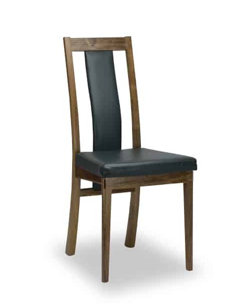 Seren Fully Upholstered Highback dining chair in blackwood