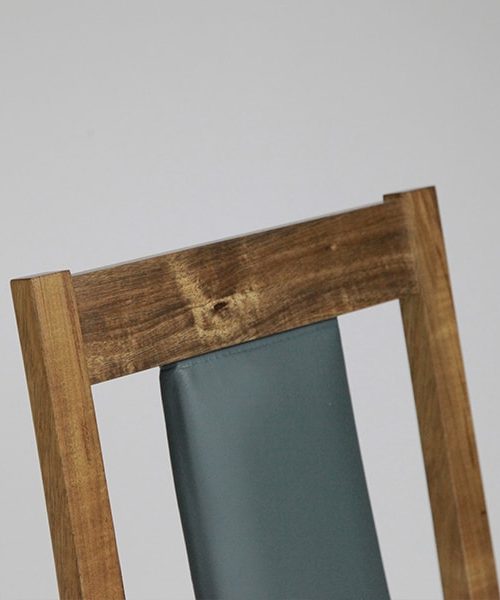 Seren Fully Upholstered Highback dining chair in blackwood
