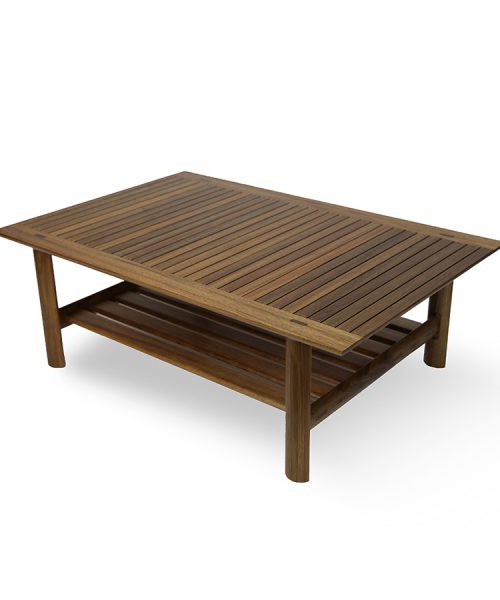 Watershed Coffee Table with magazine rack in blackwood