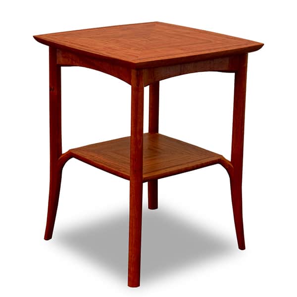 Wren Small Table in red gum.