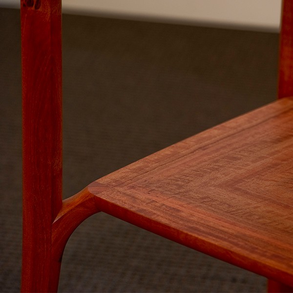 Wren Small Table in red gum.