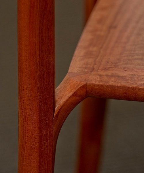 Wren Small Table in red gum.