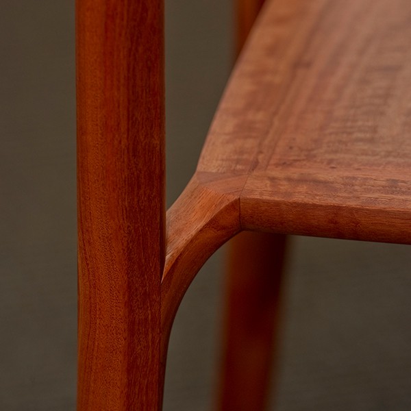 Wren Small Table in red gum.