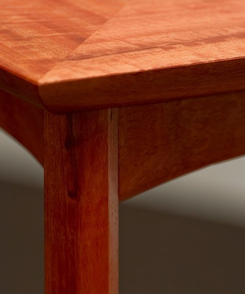 Wren Small Table in red gum.