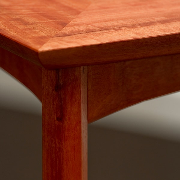 Wren Small Table in red gum.