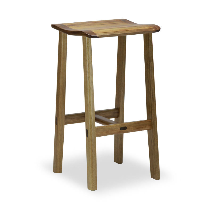 Waterfall Stool in blackwood
