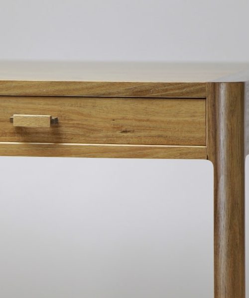 The Gundaroo desk in blackwood, rock maple and silky oak