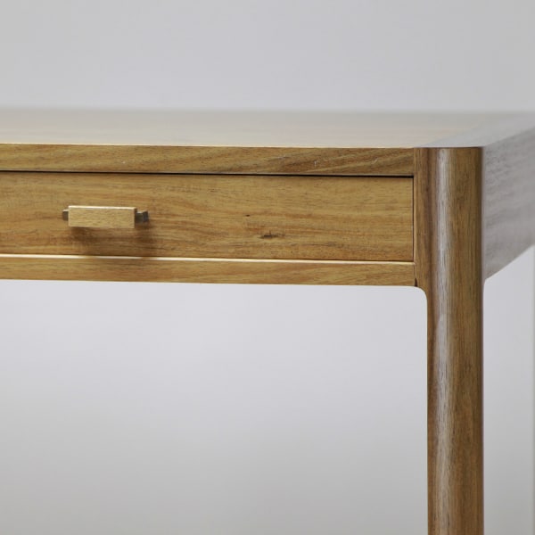 The Gundaroo desk in blackwood, rock maple and silky oak