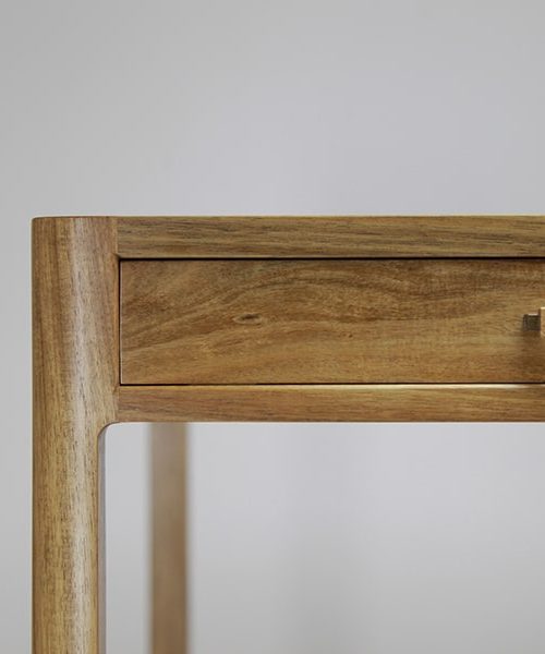 The Gundaroo desk in blackwood, rock maple and silky oak