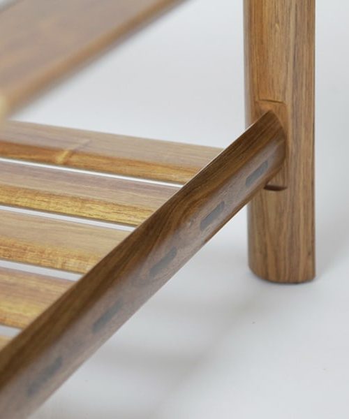 Glass Watershed Coffee Table in Blackwood