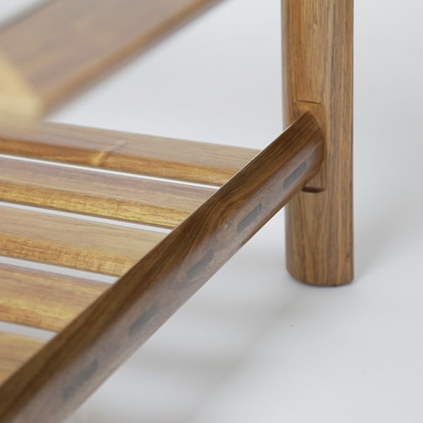 Glass Watershed Coffee Table in Blackwood