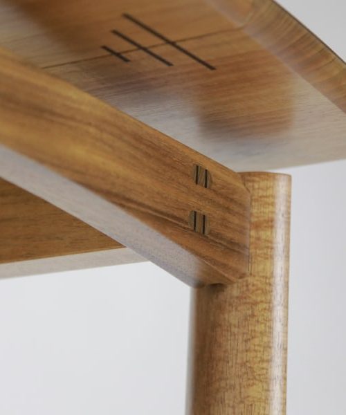 Jindabyne Coffee Table in figured blackwood with wenge detailing