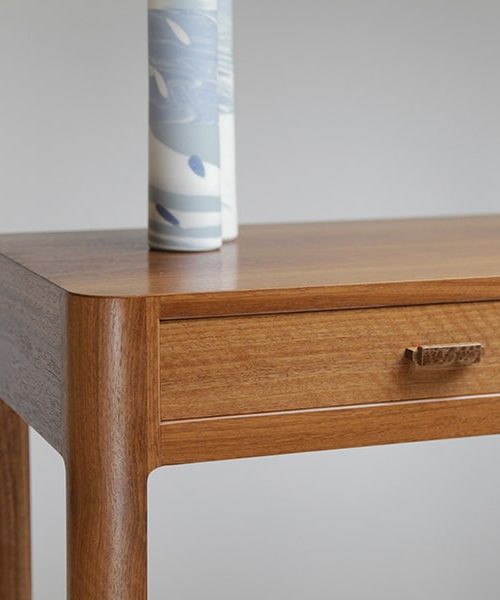 Mindaroo Side Table in jarrah, red gum and rock maple