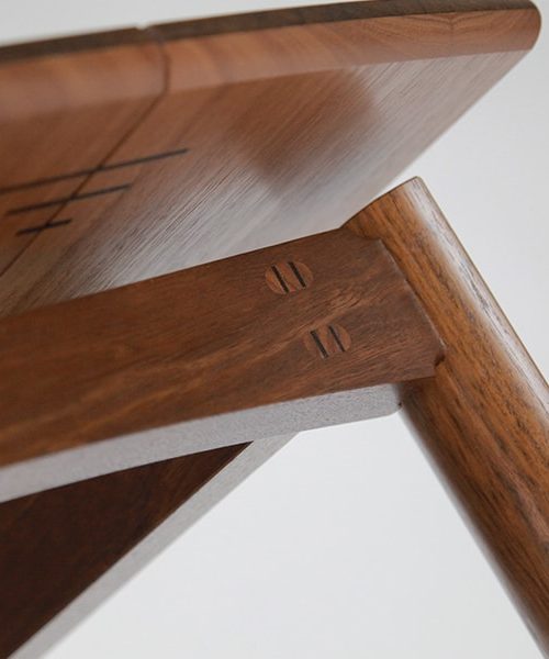 Jindabyne Coffee Table in jarrah with wenge detailing