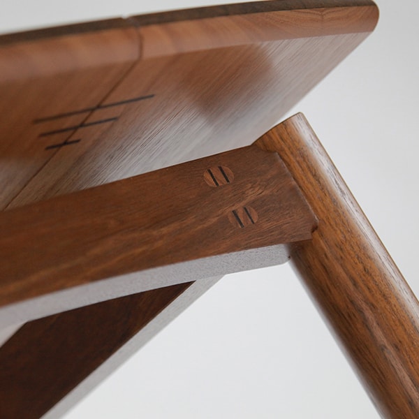 Jindabyne Coffee Table in jarrah with wenge detailing