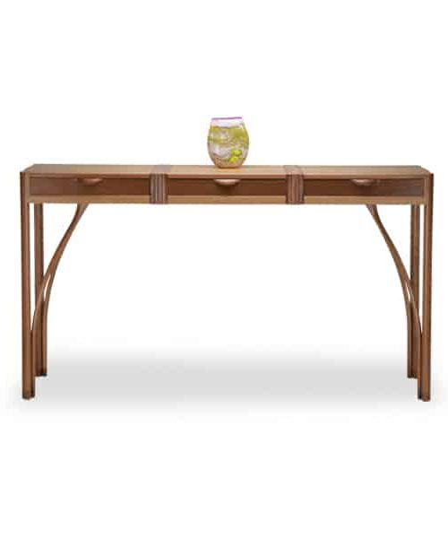 Mutawintji side table in jarrah, red gum and rock maple