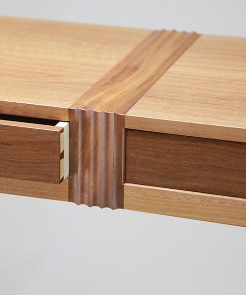 Mutawintji side table in jarrah, red gum and rock maple