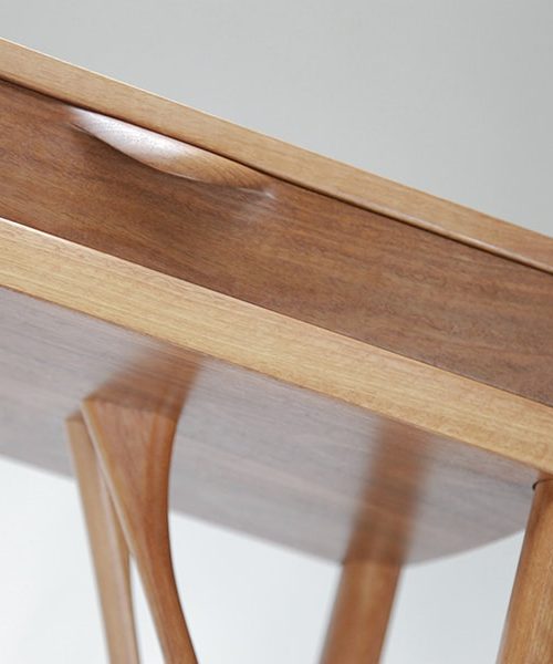 Mutawintji side table in jarrah, red gum and rock maple