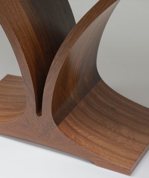 Contour Side Table in jarrah