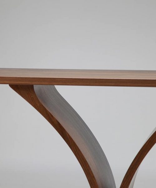 Contour Side Table in jarrah