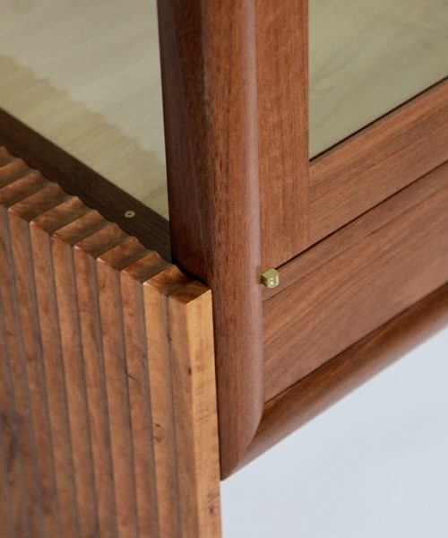 Lambert Display Cabinet in red gum, jarrah and rock maple