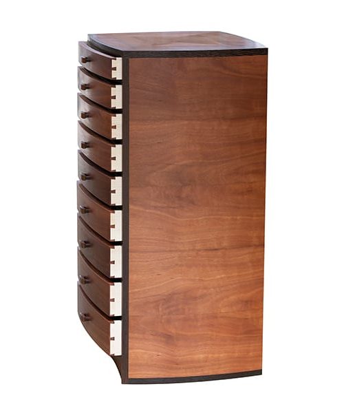 Walliga 2 cabinet in redgum, wenge, rock maple and she oak