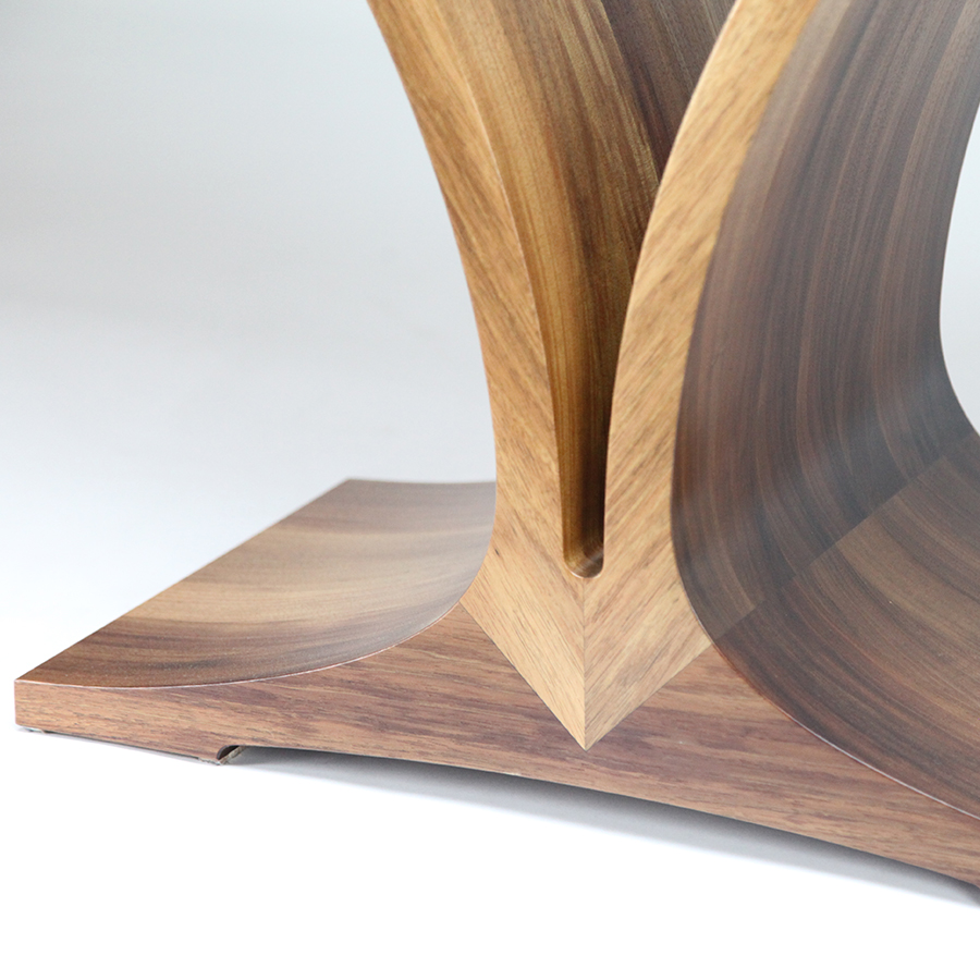Contour Side Table in Blackwood