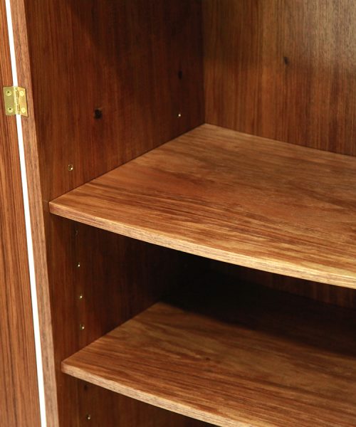 Maleny II cabinet in blackwood and Huon Pine.