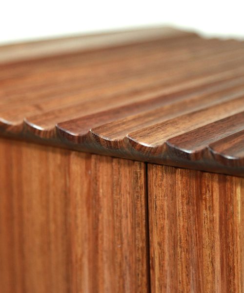 Maleny II cabinet in blackwood and Huon Pine.