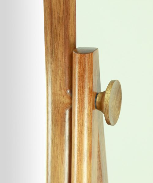 Cheval mirror hand made from Tasmanian blackwood in Australia, Canberra bespoke, custom made, fine furniture.