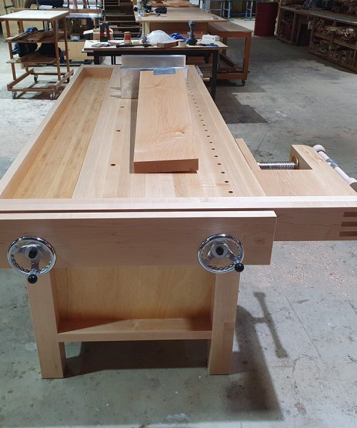 Complete bespoke luxury premium woodworking workbench