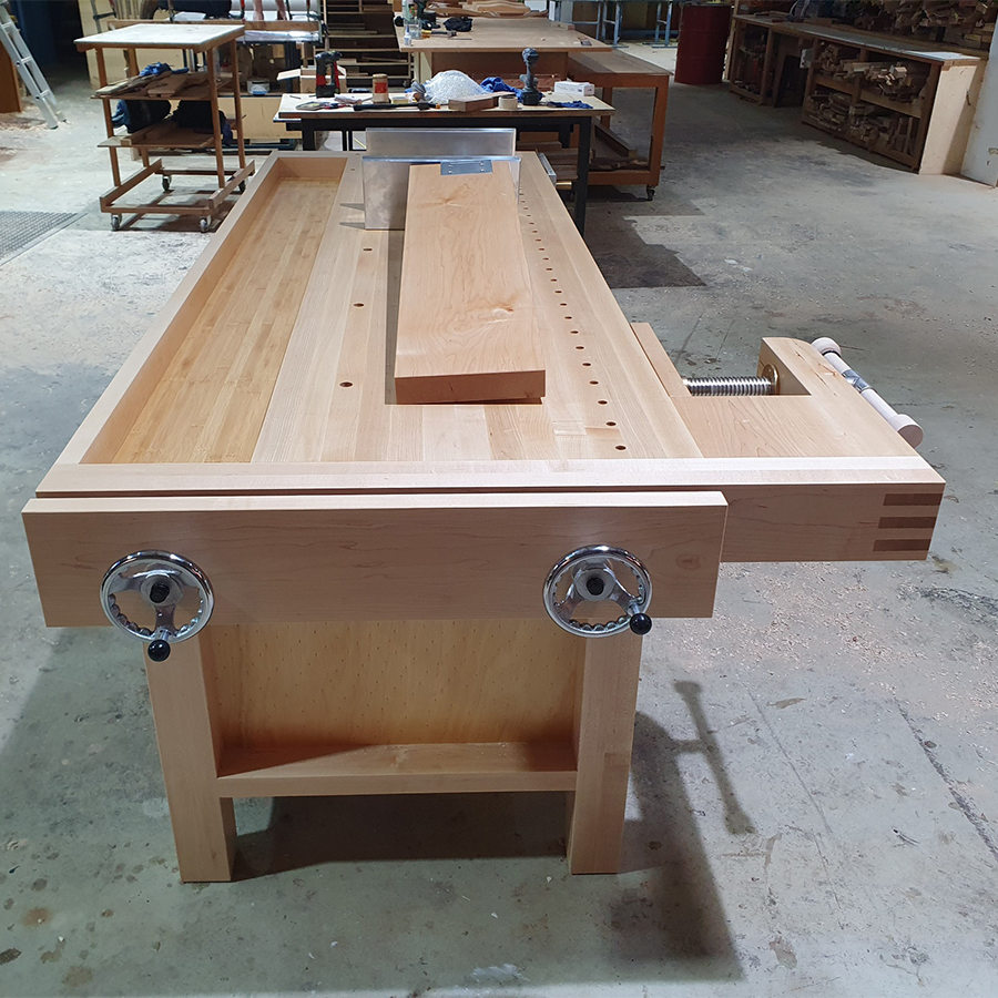 Complete bespoke luxury premium woodworking workbench