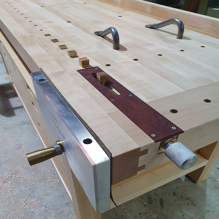 Complete bespoke luxury premium woodworking workbench