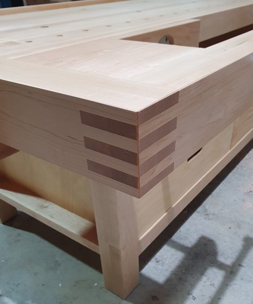Complete bespoke luxury premium woodworking workbench