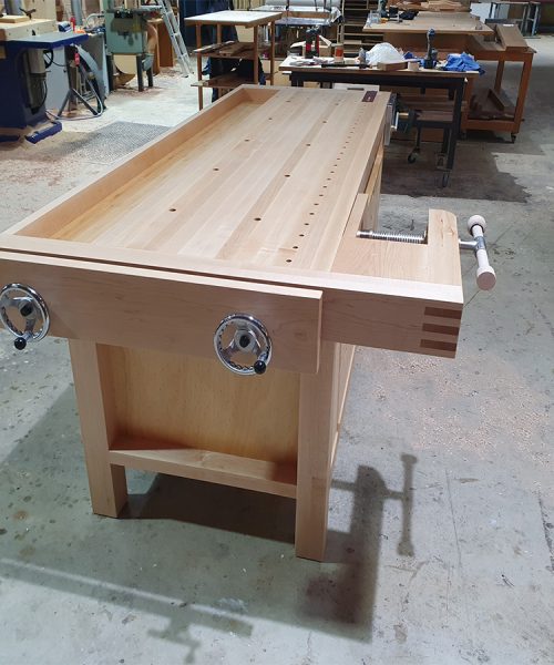 Complete bespoke luxury premium woodworking workbench