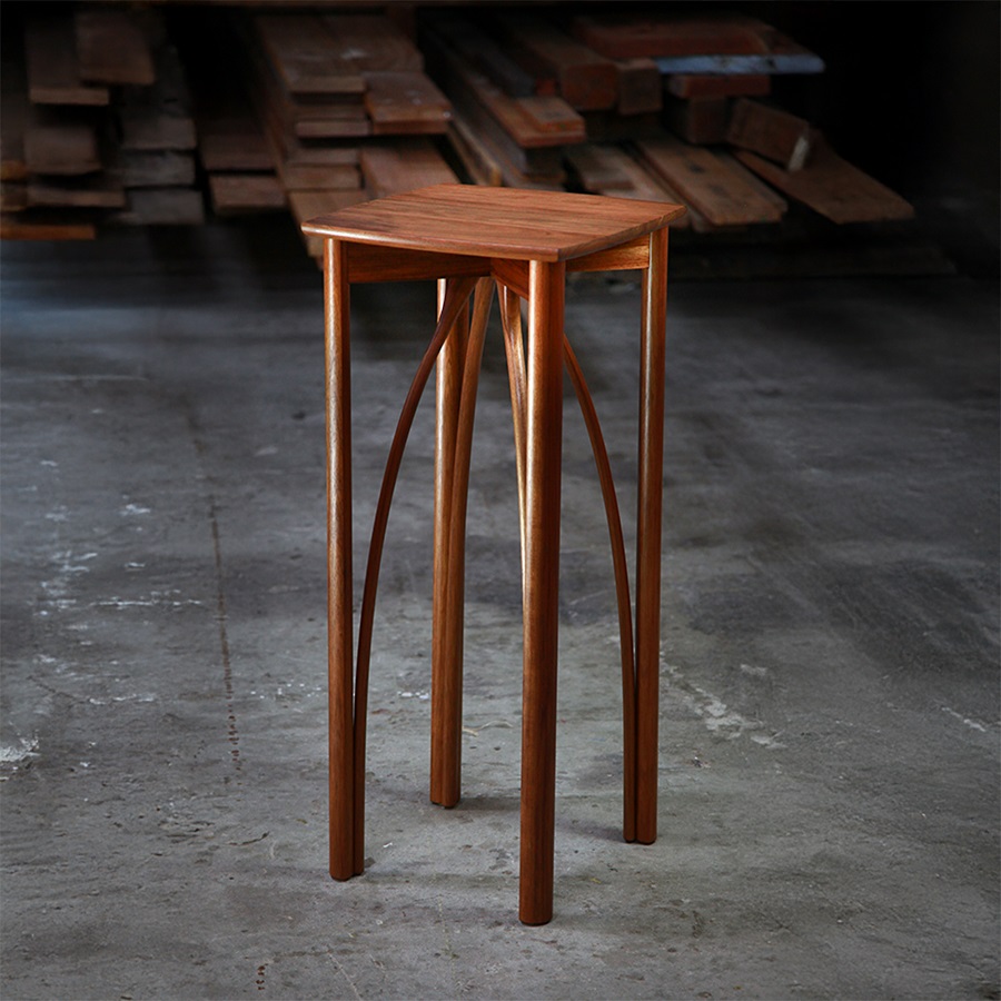 An Objet D'art stand designed for Australian homes and made from native timbers.